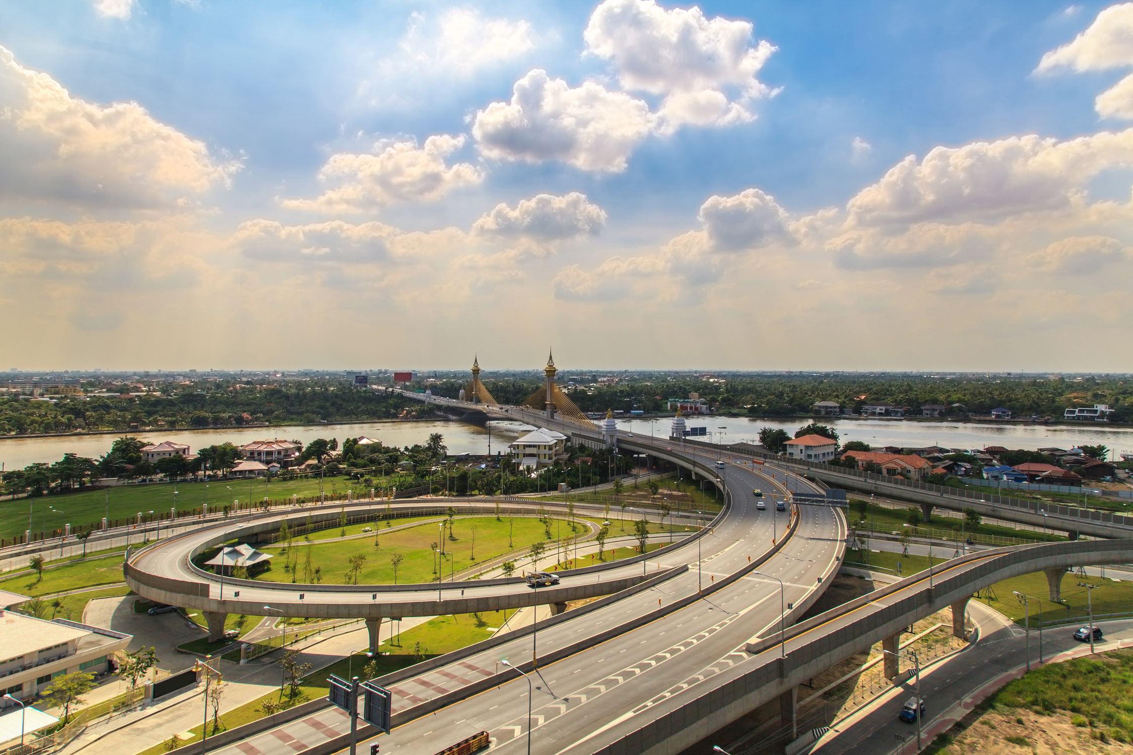 Landscape of Nonthaburi Bridge